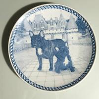 Piatto con bulldog francesi