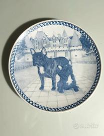 Piatto con bulldog francesi