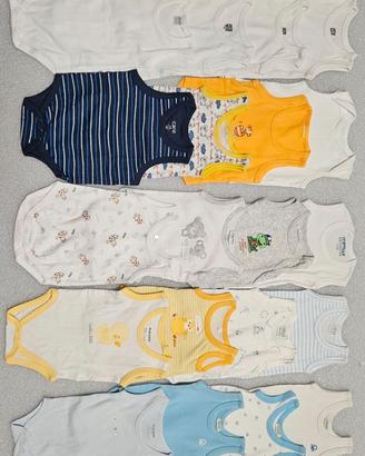 Lotto 30 body canottiera per neonato
