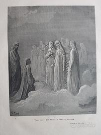 Doré Paradiso Commedia Dante lott 17 illustrazioni