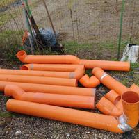 9 TUBI SCARICO PVC CON GOMITI