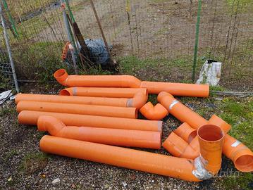 9 TUBI SCARICO PVC CON GOMITI