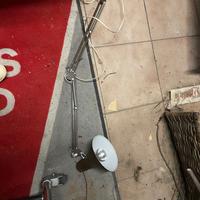 lampada da tavolo lavoro con morsetto vintage