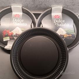 3 teglie da crostata 