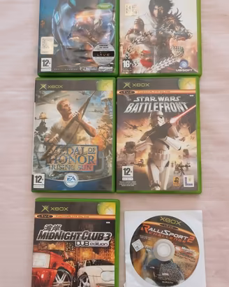 Lotto 6 giochi Xbox classic  videogiochi rockstar 