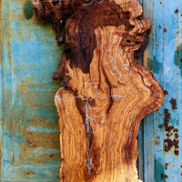 Asse di ulivo Salentino lettera "D"