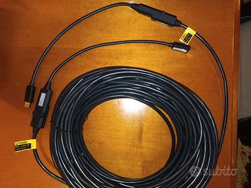 DisplayPort 1.2 Fiber Optic Cable - 4K UHD - 40mt