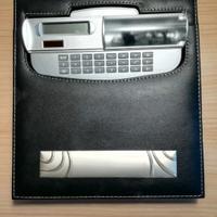 Set sottomano da scrivania in lamina d'argento