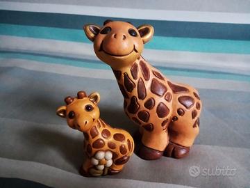 Mamma Giraffa con cucciolo Thun collezion