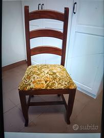 8 sedie in noce
