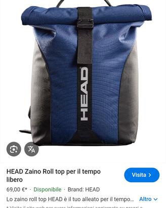 zaino Head roll top 18 litri