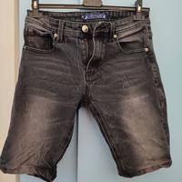 Pantaloncini a jeans neri 