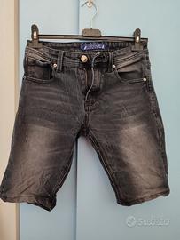 Pantaloncini a jeans neri 