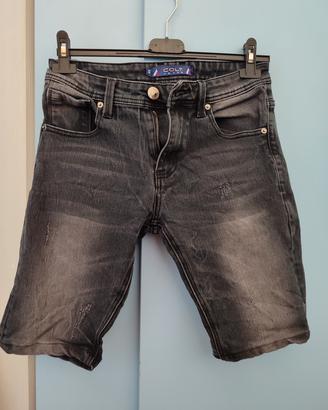 Pantaloncini a jeans neri 