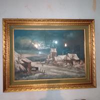 Quadro con paesaggio invernale