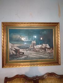 Quadro con paesaggio invernale