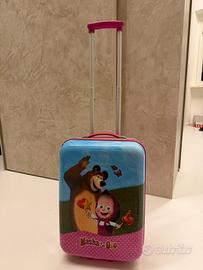 Trolley cabina per bambina Masha e Orso