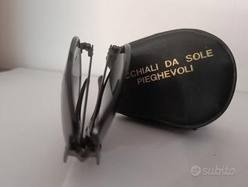 Occhiali da Sole Pieghevoli Vintage - Neri Lente S