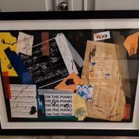 Collage su cartoncino Giuseppe Chiari