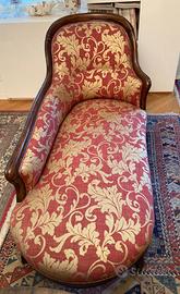 Dormeuse/Chaise longue antica in noce