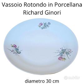 Vassoio Rotondo in porcellana Richard Ginori 