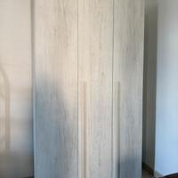 Armadio 3 ante battenti grigio