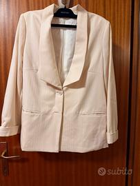 Blazer donna elegante color panna/avorio