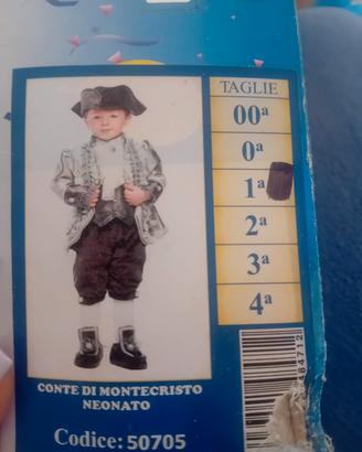 Vestito carnevale conte di Montecristo 