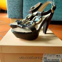 Sandalo pelle Via Costantina testa moro n. 36,5