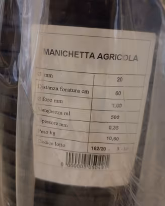 manichette per irrigazione