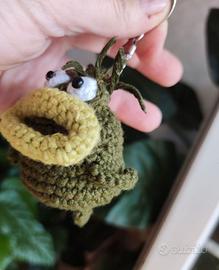 Portachiavi fatto a mano all’uncinetto