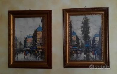 Antonio de Vity - Quadri Vedute di Parigi