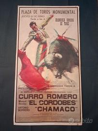 Manifesto taurino vintage Barcellona 1964
