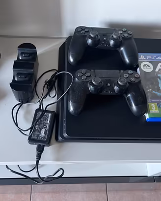 Playstation 4 PS4+2 Joystick+FC24+Base Ricarica
