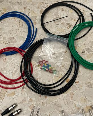 Set cavi audio connettori spinotti jack XLR