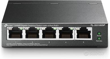 TP-LINK TL-SG1005P 5 porte Gigabit Switch Unmanage