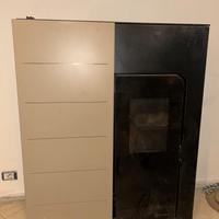 stufa a pellet con canna fumaria inox 