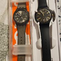 Swatch Chono Dark Forest e Gent Dash of Yellow