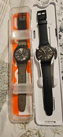 Swatch Chono Dark Forest e Gent Dash of Yellow