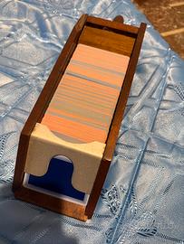 Sabot in legno con carte