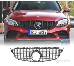 GRIGLIA MERCEDES W205 14-18 AMG GT NERO LUCIDO CRO