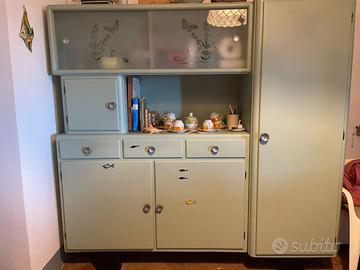 mettitutto in legno verde chiaro cm.180x175x50