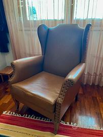 Poltrona vintage in pelle