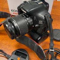 Canon 600D + battery grip + 3 batterie