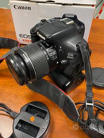 Canon 600D + battery grip + 3 batterie
