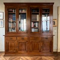 Libreria in noce massello