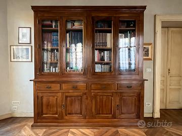 Libreria in noce massello