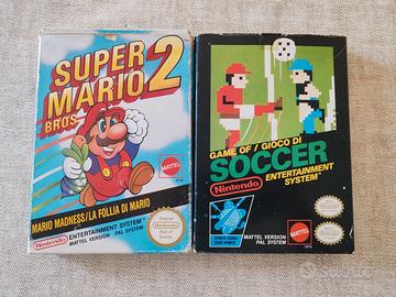 Super Mario Bros 2 + Soccer Nes Nintendo Mattel