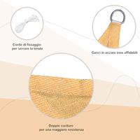 Tenda a vela parasole rettangolare misure mt. 6x4