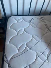 letto ferro battuto e materasso 1 piazza e mezzo
